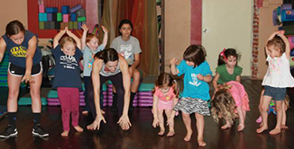 Picture of Kids performing tot tumbling acts